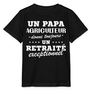 A Farmer Dad Gives an Exceptional Retiree - Stanley/Stella MINI CREATOR Kids’ T-Shirt - black - Front - Mikhail (115cm)