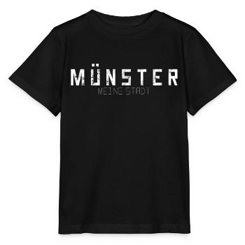 Münster Ma ville - T-shirt bio MINI CREATOR Stanley/Stella Enfant - noir - Devant - Mikhail (115cm)