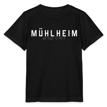 Mühlheim Ma ville - T-shirt bio MINI CREATOR Stanley/Stella Enfant - noir - Devant - Mikhail (115cm)