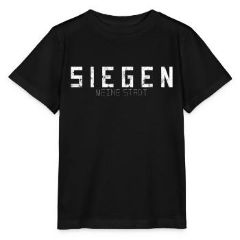 Siegen Ma ville - T-shirt bio MINI CREATOR Stanley/Stella Enfant - noir - Devant - Mikhail (115cm)