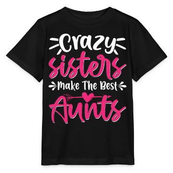 Sisters Best Aunts Baby Pregnancy Announcement - Stanley/Stella Kinder T-Shirt MINI CREATOR  - Schwarz - Vorne - Mikhail (115cm)