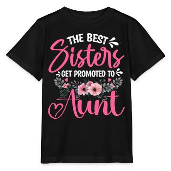 Promoted to Aunt Baby Pregnancy Announcement - Stanley/Stella Kinder T-Shirt MINI CREATOR  - Schwarz - Vorne - Mikhail (115cm)