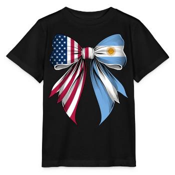 Coquette Arc Argentine Racines Argentine - T-shirt bio MINI CREATOR Stanley/Stella Enfant - noir - Devant - Mikhail (115cm)