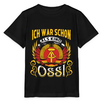 Ossi Geschenk Ostdeutschland NVA Germania Osten - Stanley/Stella Kinder T-Shirt MINI CREATOR  - Schwarz - Vorne - Mikhail (115cm)