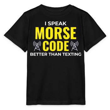 Opérateur radio amateur Fréquence des ondes radio - T-shirt bio MINI CREATOR Stanley/Stella Enfant - noir - Devant - Mikhail (115cm)