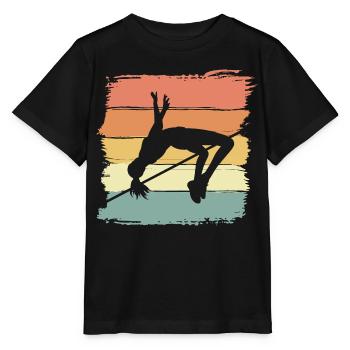 Hochsprung Frauen Hochsprung Retro - Stanley/Stella Kinder T-Shirt MINI CREATOR  - Schwarz - Vorne - Mikhail (115cm)