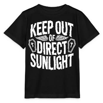 Keep out of direct sunlight! Vampire Goth Emo - Stanley/Stella MINI CREATOR Kids’ T-Shirt - black - Front - Mikhail (115cm)