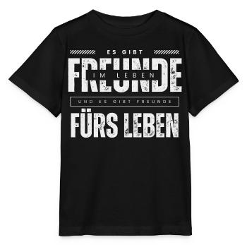 Beste Freunde FREUND Kumpel Kumpels - Stanley/Stella Kinder T-Shirt MINI CREATOR  - Schwarz - Vorne - Mikhail (115cm)