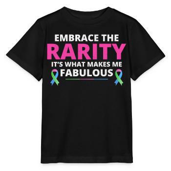 Sensibilisation aux maladies rares : une rareté fabuleuse - T-shirt bio MINI CREATOR Stanley/Stella Enfant - noir - Devant - Mikhail (115cm)