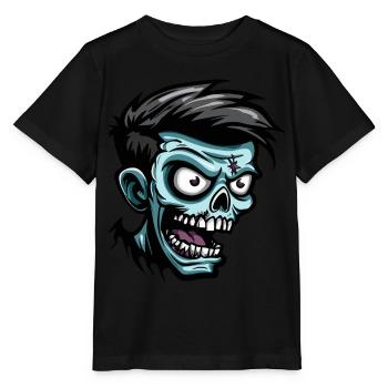 Zombie Halloween Creepy - Stanley/Stella MINI CREATOR Kids’ T-Shirt - black - Front - Mikhail (115cm)