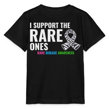 Rare Disease Support Empowering Awareness - Stanley/Stella MINI CREATOR Kids’ T-Shirt - black - Front - Mikhail (115cm)