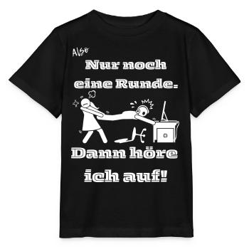 Ein Runde Zocker Ehepaar - Stanley/Stella Kinder T-Shirt MINI CREATOR  - Schwarz - Vorne - Mikhail (115cm)