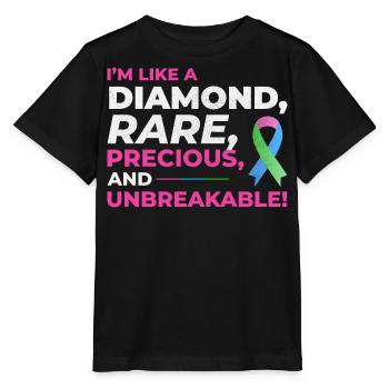 Diamond Like Rare Disease Stand Out for Awareness - Stanley/Stella MINI CREATOR Kids’ T-Shirt - black - Front - Mikhail (115cm)