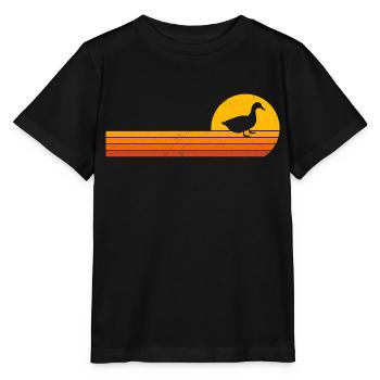 Canetons Canards Lever de soleil Canetons - T-shirt bio MINI CREATOR Stanley/Stella Enfant - noir - Devant - Mikhail (115cm)