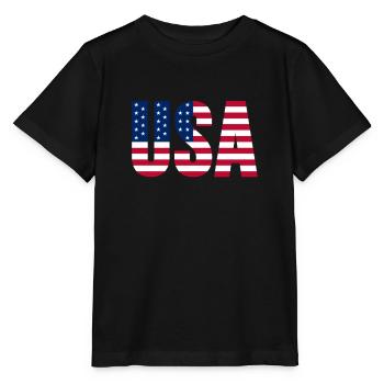 États-Unis Amérique Américain - T-shirt bio MINI CREATOR Stanley/Stella Enfant - noir - Devant - Mikhail (115cm)