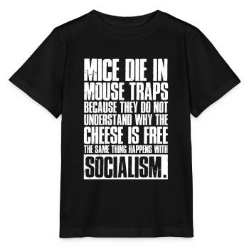 ANTI-SOCIALISM T-SHIRT - Stanley/Stella MINI CREATOR Kids’ T-Shirt - black - Front - Mikhail (115cm)