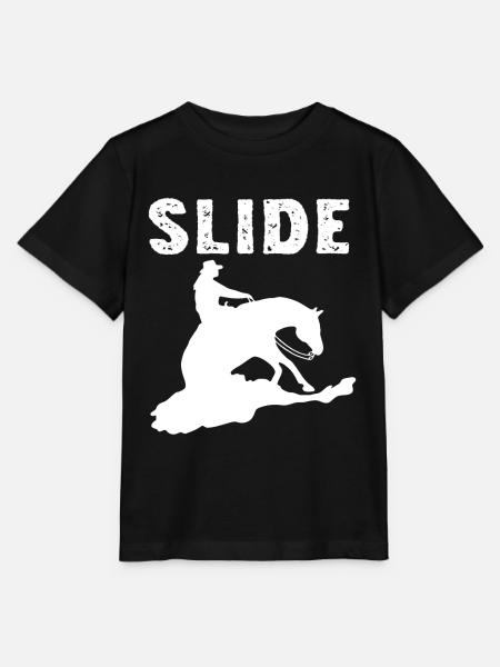 Sliding Stop Westernreiten Reining Geschenk - Stanley/Stella Kinder T-Shirt MINI CREATOR  - Schwarz