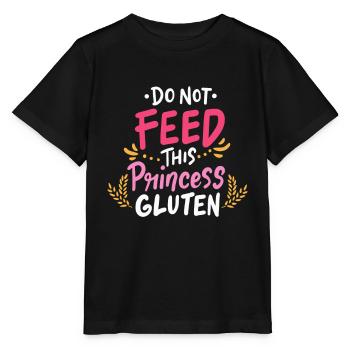 Idée cadeau intolérance au gluten maladie cœliaque - T-shirt bio MINI CREATOR Stanley/Stella Enfant - noir - Devant - Mikhail (115cm)