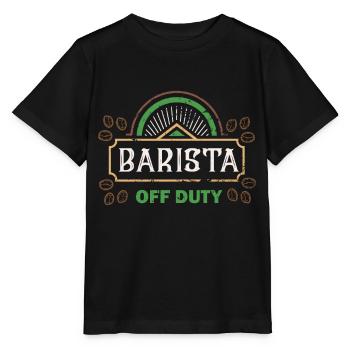 Barista Of Duty - Barista - T-shirt bio MINI CREATOR Stanley/Stella Enfant - noir - Devant - Mikhail (115cm)