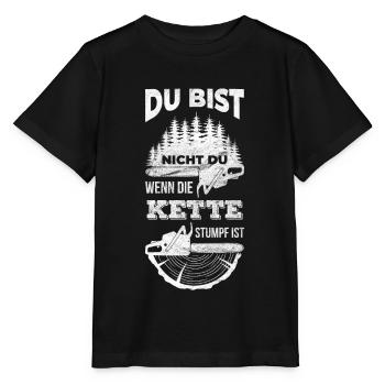 Forstwirt Waldarbeiter Geschenk f�r einen Holzf�ll - Stanley/Stella Kinder T-Shirt MINI CREATOR  - Schwarz - Vorne - Mikhail (115cm)