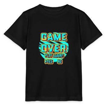 Spiel vorbei Spielen Sie noch einmal - Stanley/Stella Kinder T-Shirt MINI CREATOR  - Schwarz - Vorne - Mikhail (115cm)
