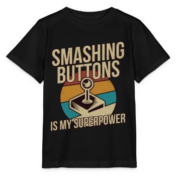 Cadeau de joueur vintage - Jeux vidéo de jeu rétro - T-shirt bio MINI CREATOR Stanley/Stella Enfant - noir - Devant - Mikhail (115cm)