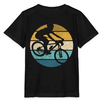 Retro Track Cycling Vintage Cycling Track - Stanley/Stella MINI CREATOR Kids’ T-Shirt - black - Front - Mikhail (115cm)