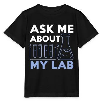 Chemical Chemist Chemical Laboratory Chemikant - Stanley/Stella MINI CREATOR Kids’ T-Shirt - black - Front - Mikhail (115cm)