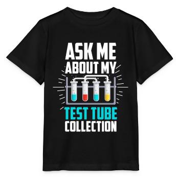 Chemical Chemist Chemical Laboratory Chemikant - Stanley/Stella MINI CREATOR Kids’ T-Shirt - black - Front - Mikhail (115cm)