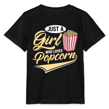Popcorn - Stanley/Stella Kinder T-Shirt MINI CREATOR  - Schwarz - Vorne - Mikhail (115cm)