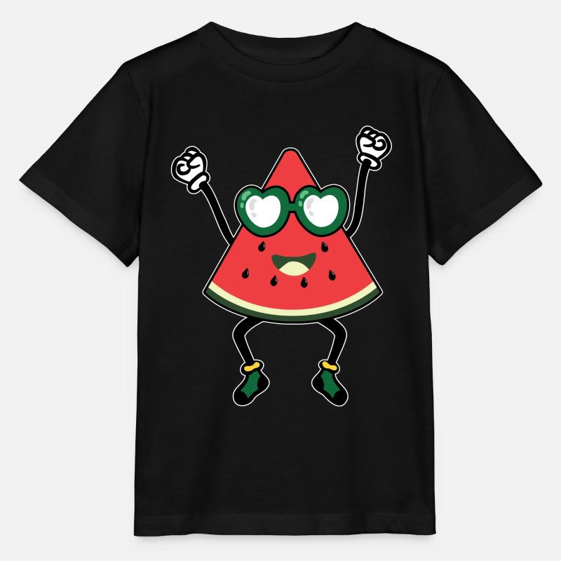 Wassermelone - Stanley/Stella Kinder T-Shirt MINI CREATOR - Schwarz