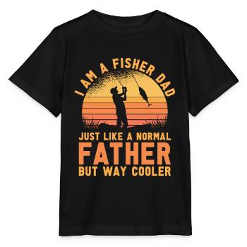 Vissers die Vissers vissen - Stanley/Stella Kinder-T-shirt MINI CREATOR  - zwart - Voor - Mikhail (115cm)