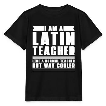 Latein Lehrer - Stanley/Stella Kinder T-Shirt MINI CREATOR  - Schwarz - Vorne - Mikhail (115cm)
