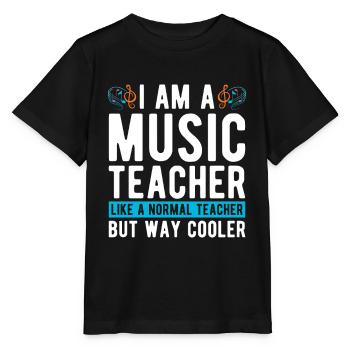 Music teacher Music teacher Music lessons - Stanley/Stella MINI CREATOR Kids’ T-Shirt - black - Front - Mikhail (115cm)