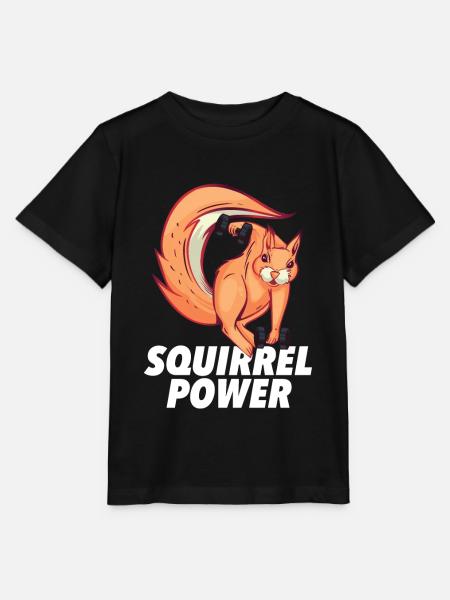 Eichhörnchen - Stanley/Stella Kinder T-Shirt MINI CREATOR  - Schwarz