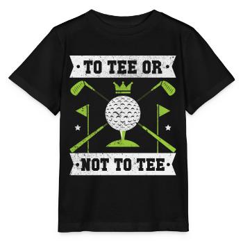 Golf Golfer Golfer Golfer Golf Course - Stanley/Stella MINI CREATOR Kids’ T-Shirt - black - Front - Mikhail (115cm)