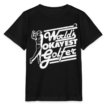 Golf Golfer Golfer Golfer Golf Course - Stanley/Stella MINI CREATOR Kids’ T-Shirt - black - Front - Mikhail (115cm)
