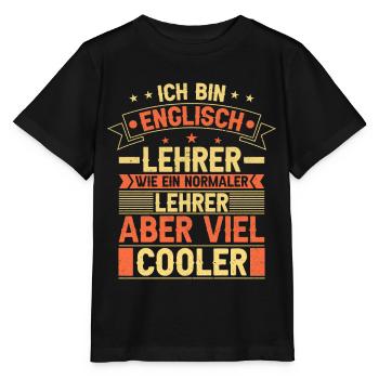 Englisch Lehrer - Stanley/Stella Kinder T-Shirt MINI CREATOR  - Schwarz - Vorne - Mikhail (115cm)