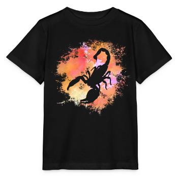 Scorpion Signe astrologique Horoscope Astrologie - T-shirt bio MINI CREATOR Stanley/Stella Enfant - noir - Devant - Mikhail (115cm)