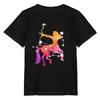 Sagittaire Signe astrologique Horoscope Astrologie - T-shirt bio MINI CREATOR Stanley/Stella Enfant - noir - Devant - Mikhail (115cm)