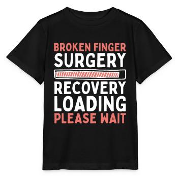 Fracture du doigt cassé os du doigt fracture du doigt - T-shirt bio MINI CREATOR Stanley/Stella Enfant - noir - Devant - Mikhail (115cm)