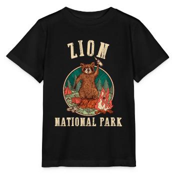 USA America National Park - Stanley/Stella MINI CREATOR Kids’ T-Shirt - black - Front - Mikhail (115cm)