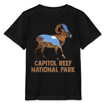USA Amerika Nationalpark - Stanley/Stella Kinder T-Shirt MINI CREATOR  - Schwarz - Vorne - Mikhail (115cm)