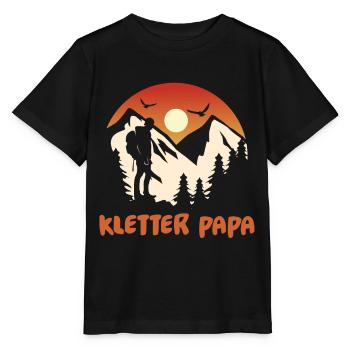 Klettern Bergsport Kletterer - Stanley/Stella Kinder T-Shirt MINI CREATOR  - Schwarz - Vorne - Mikhail (115cm)