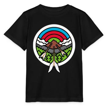 Tir à l’arc Flèche Tir à l’arc Tir à l’arc - T-shirt bio MINI CREATOR Stanley/Stella Enfant - noir - Devant - Mikhail (115cm)