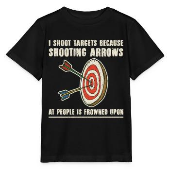 Archer Archery Arrow Archery Archery - Stanley/Stella MINI CREATOR Kids’ T-Shirt - black - Front - Mikhail (115cm)