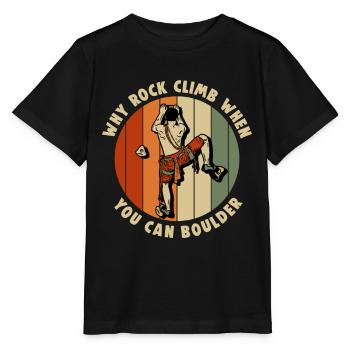 Bouldern - Stanley/Stella Kinder T-Shirt MINI CREATOR  - Schwarz - Vorne - Mikhail (115cm)