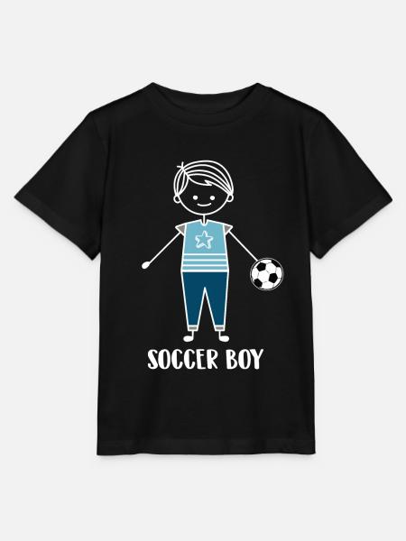 Fußball Fussball - Stanley/Stella Kinder T-Shirt MINI CREATOR  - Schwarz