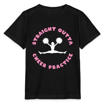 Straight Outta Cheer Practice - Stanley/Stella MINI CREATOR Kids’ T-Shirt - black - Front - Mikhail (115cm)