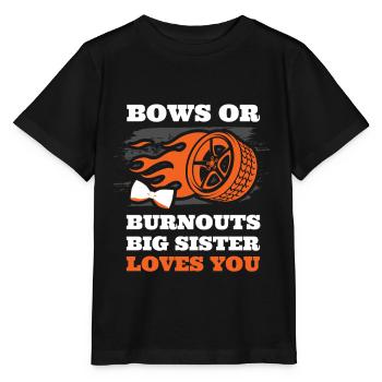 Burnouts Or Bows Gender Reveal Party - T-shirt bio MINI CREATOR Stanley/Stella Enfant - noir - Devant - Mikhail (115cm)